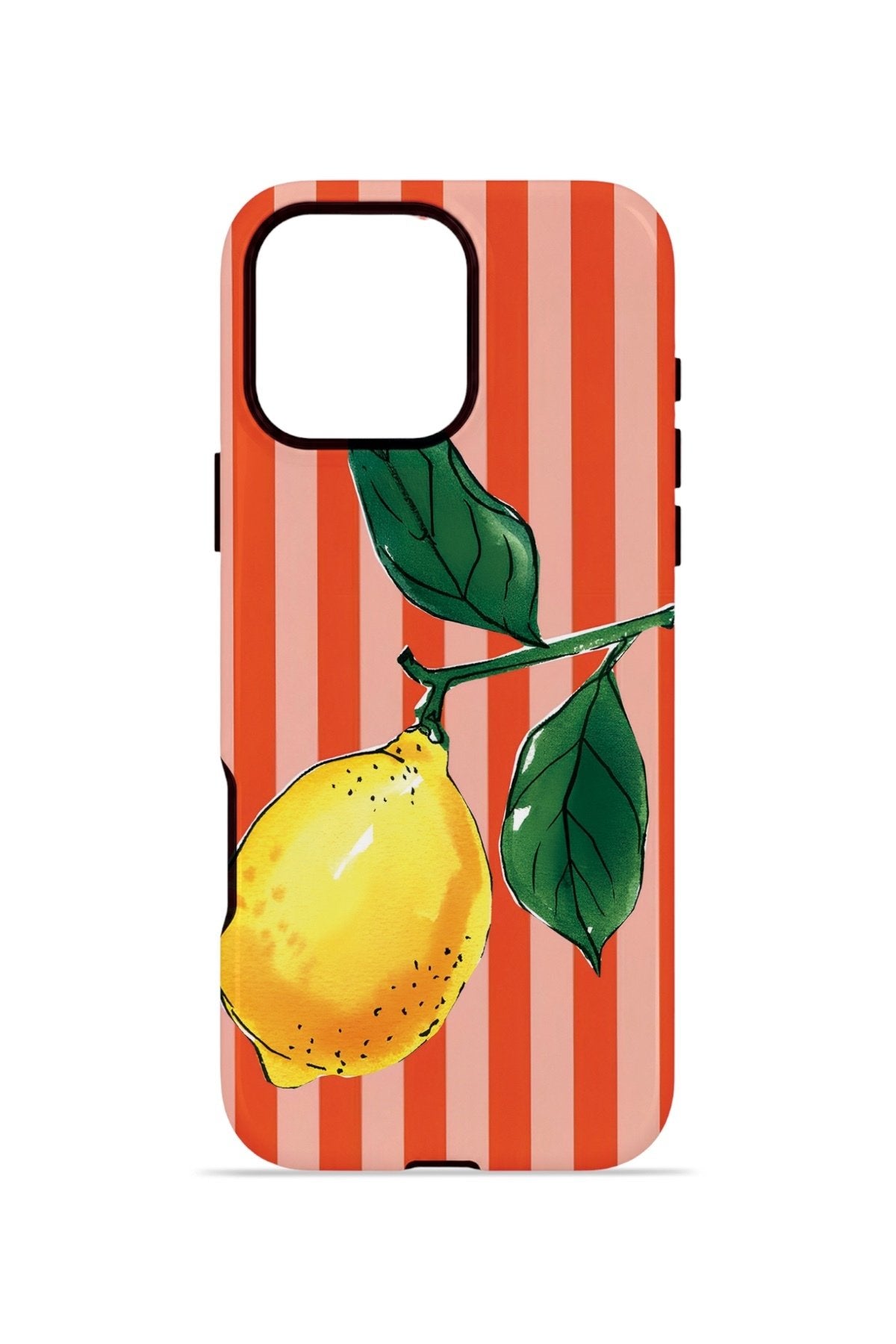 iPhone 16 Pro Max Vorian Çift Katmanlı MagSafe Kılıf Sicilian Lemon Red Stripe