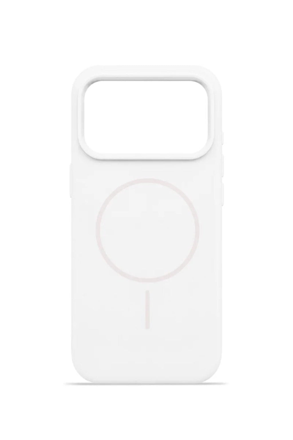 iPhone 17 Pro 6.3" Mag Core Akıllı MagSafe Animasyonlu Silikon Kılıf Beyaz