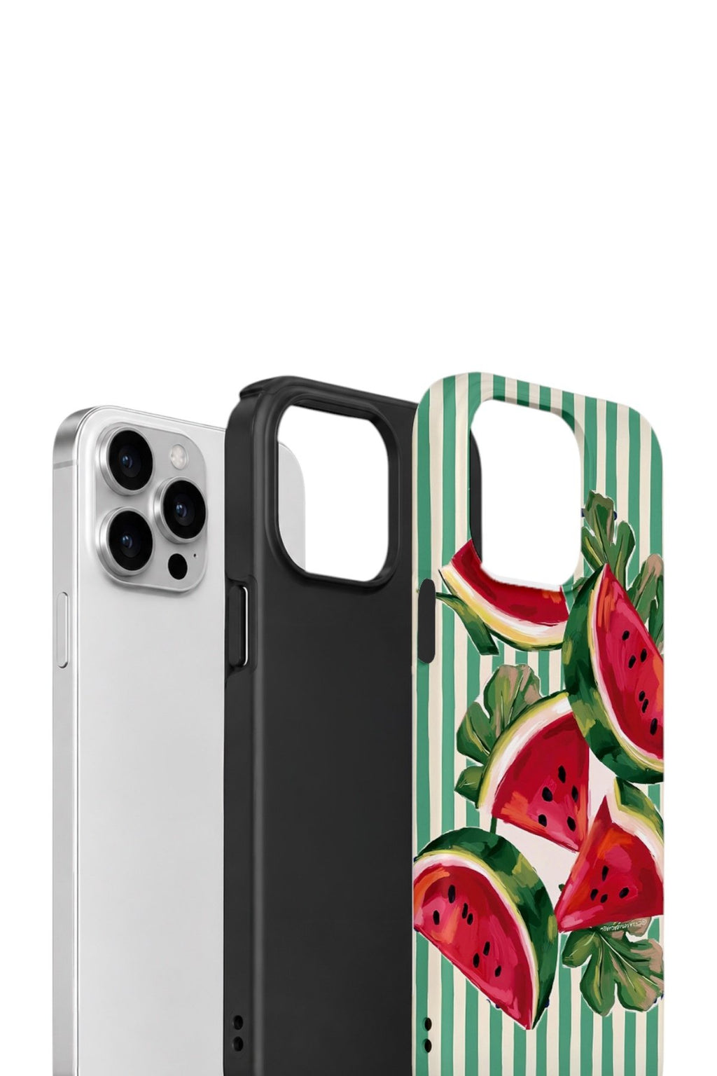iPhone 12 Pro Max Vorian Çift Katmanlı Kılıf Watermelon Cabana