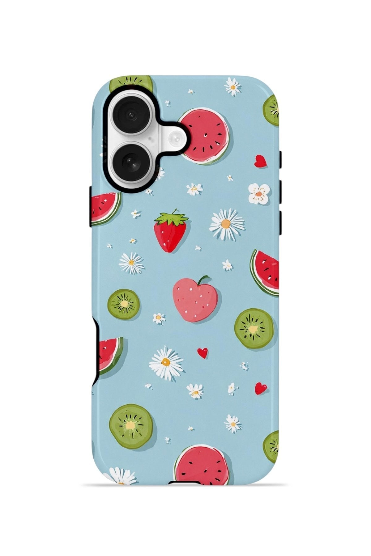 iPhone 17 Vorian Çift Katmanlı Kılıf Fruit Confetti Sky