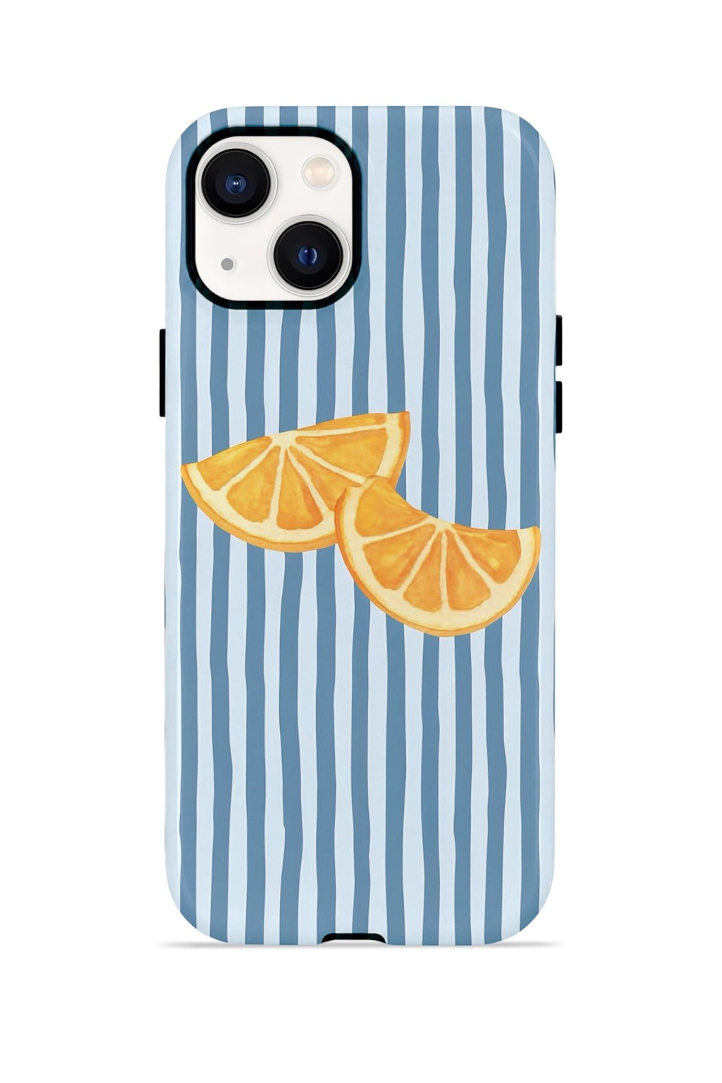 iPhone 14 Vorian Çift Katmanlı MagSafe Kılıf Blue Orange Slices