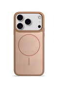iPhone 17 Pro Max Premium Soft Magsafe Silikon Kılıf Kahve
