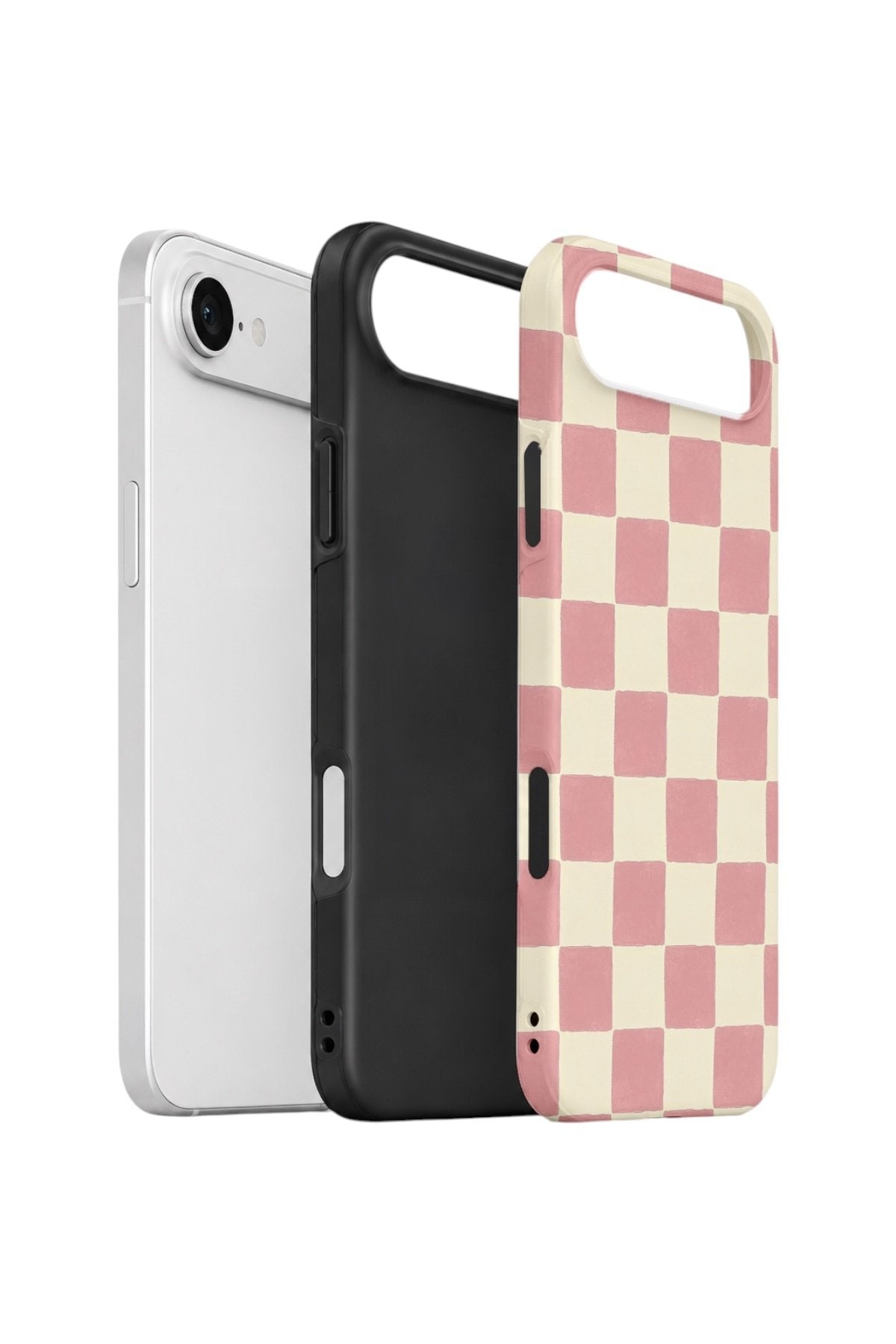 iPhone 17 Air Vorian Çift Katmanlı Kılıf Blush Checker