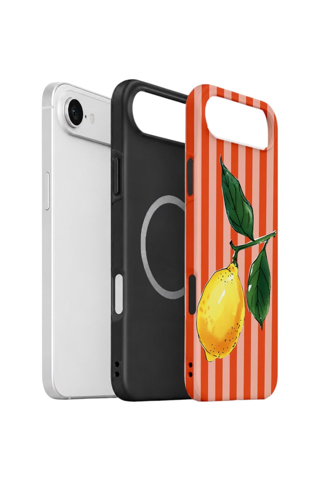 iPhone 17 Air Vorian Çift Katmanlı MagSafe Kılıf Sicilian Lemon Red Stripe