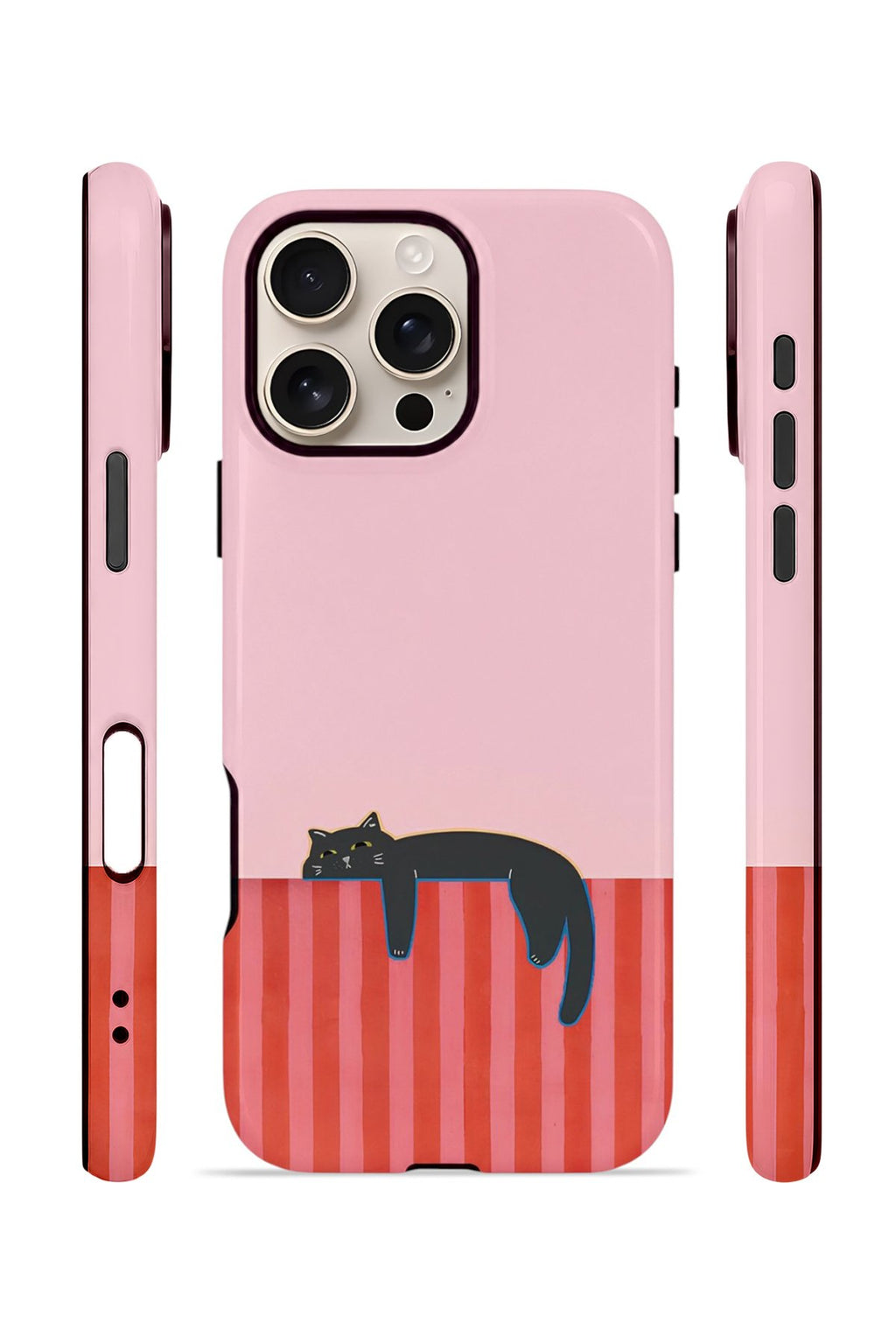 iPhone 16 Pro Max Vorian Çift Katmanlı MagSafe Kılıf Lazy Cat Sunset