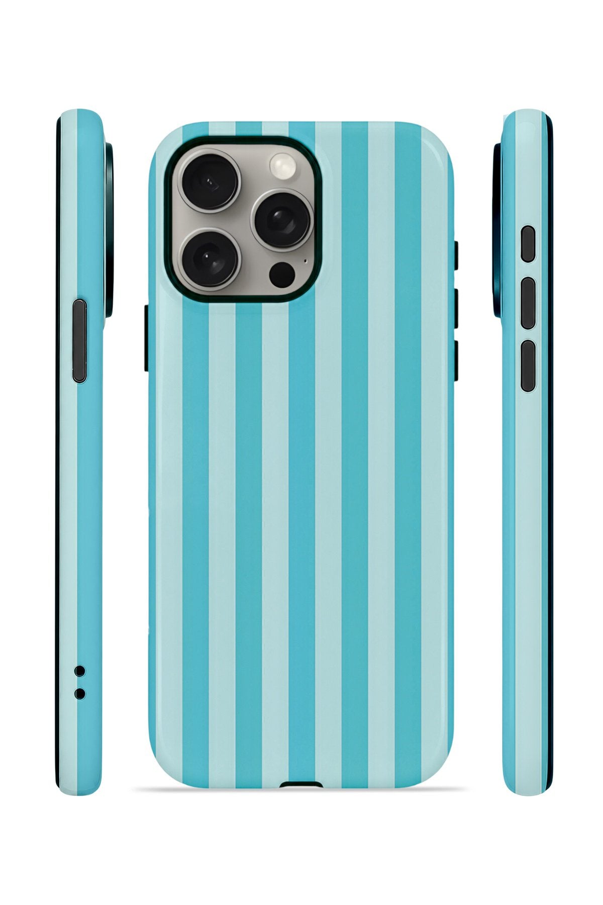 iPhone 15 Pro Max Vorian Çift Katmanlı Kılıf Turquoise Riviera
