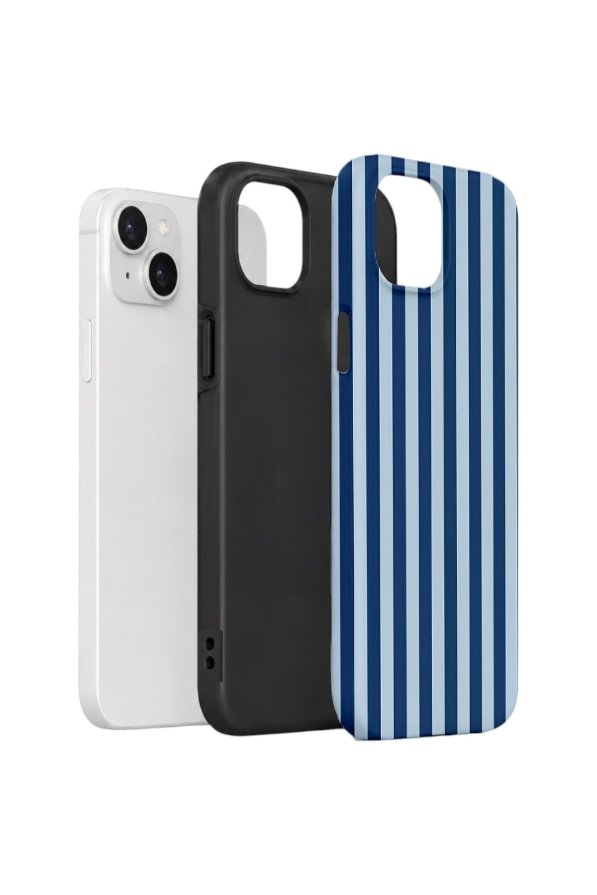 iPhone 15 Plus Vorian Çift Katmanlı Kılıf Deep Blue Riviera