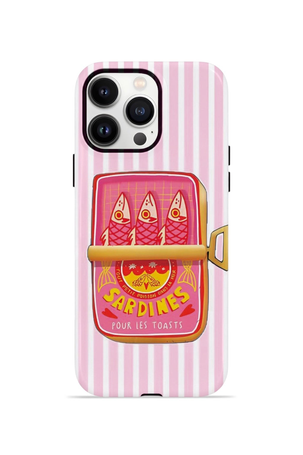iPhone 13 Pro Max Vorian Çift Katmanlı Kılıf Sardine Club Pink