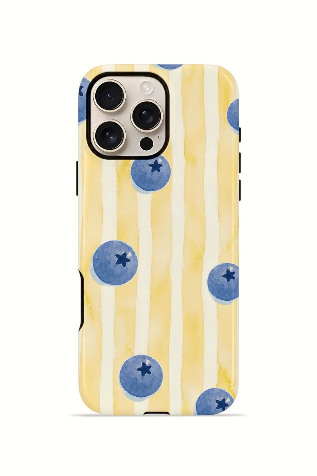 iPhone 16 Pro Max Vorian Çift Katmanlı Kılıf Blueberry Sun Stripe