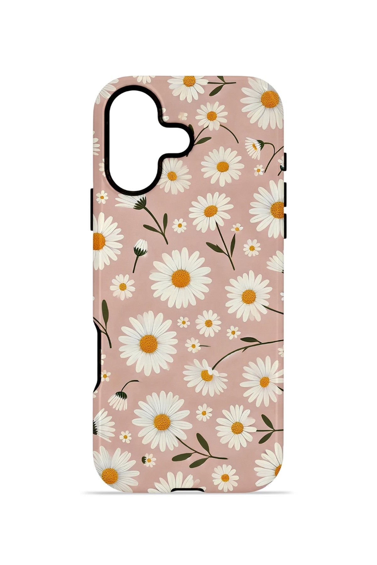 iPhone 16 Vorian Çift Katmanlı Kılıf Daisy Mocha Garden