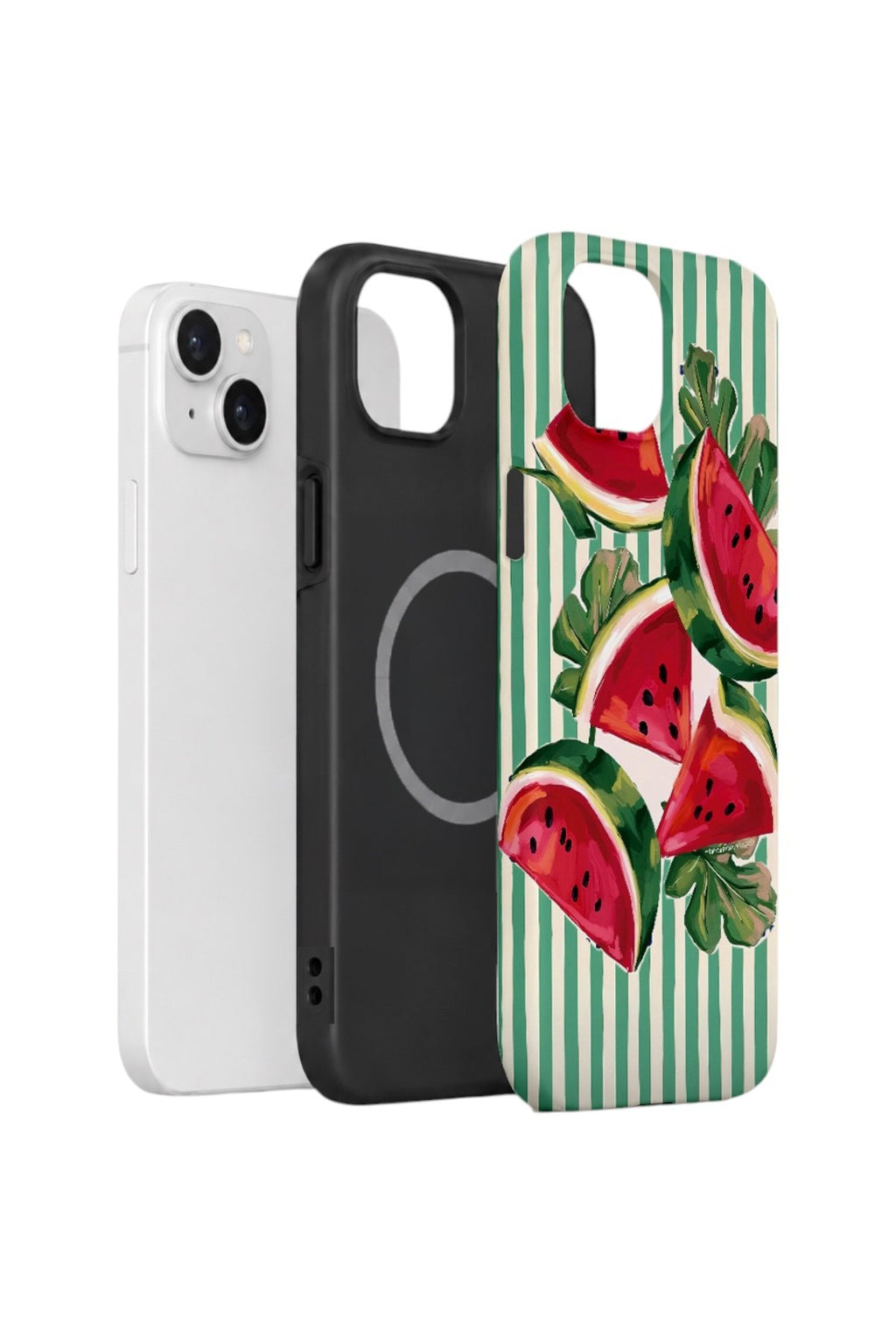 iPhone 13 Vorian Çift Katmanlı MagSafe Kılıf Watermelon Cabana