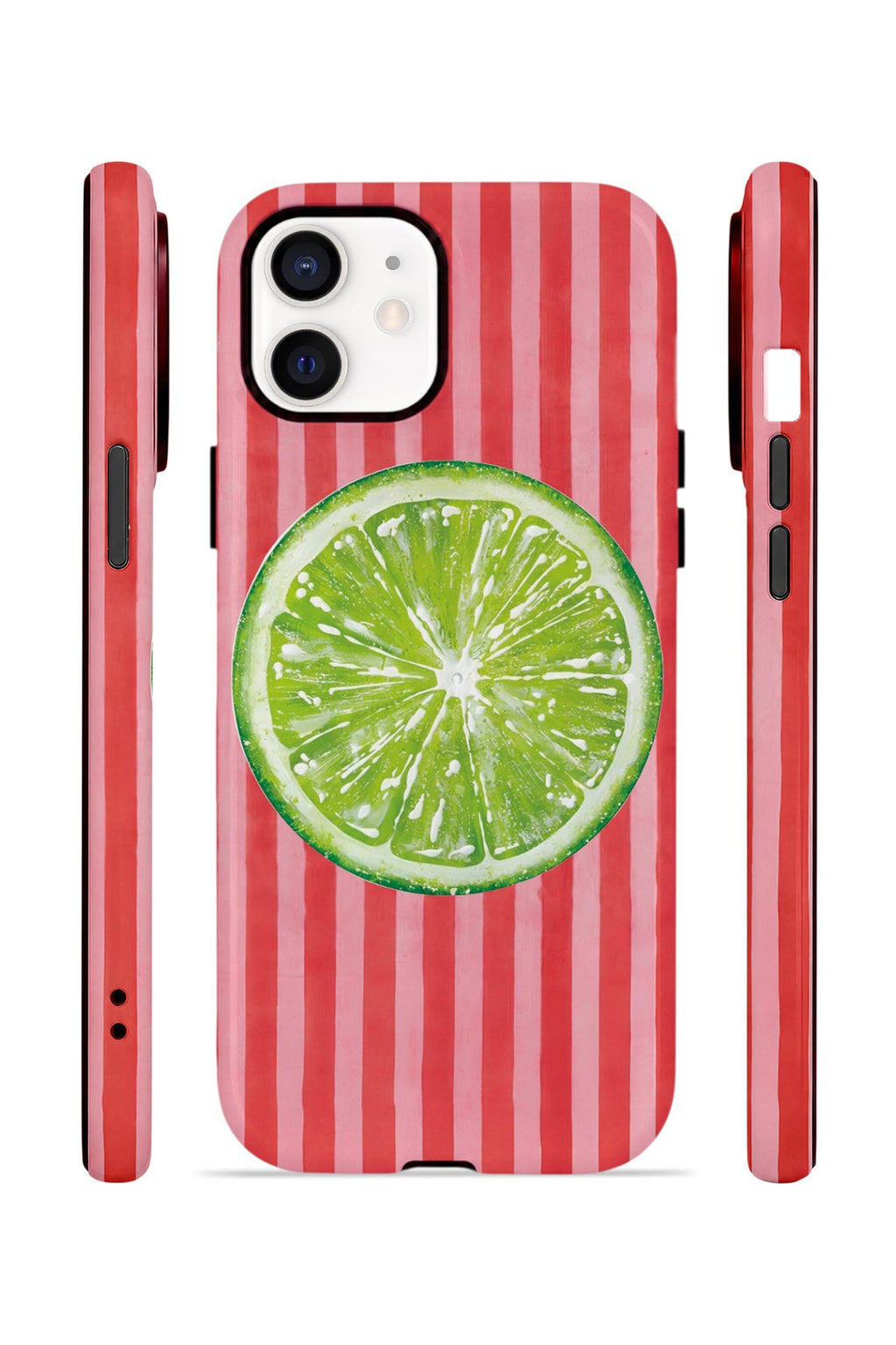 iPhone 12 Vorian Çift Katmanlı MagSafe Kılıf Lime Slice Pop