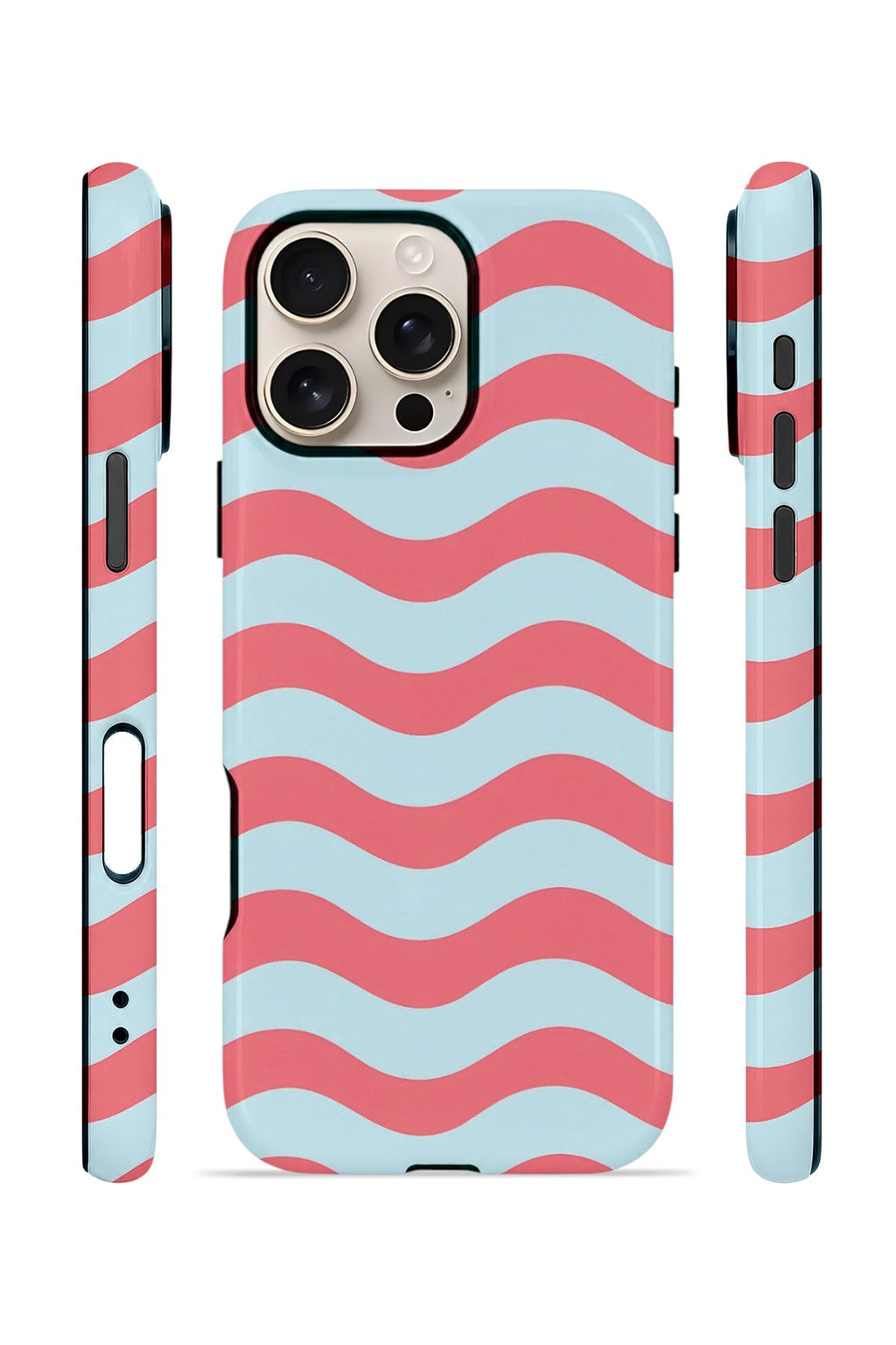 iPhone 16 Pro Max Vorian Çift Katmanlı Kılıf Retro Wave Candy