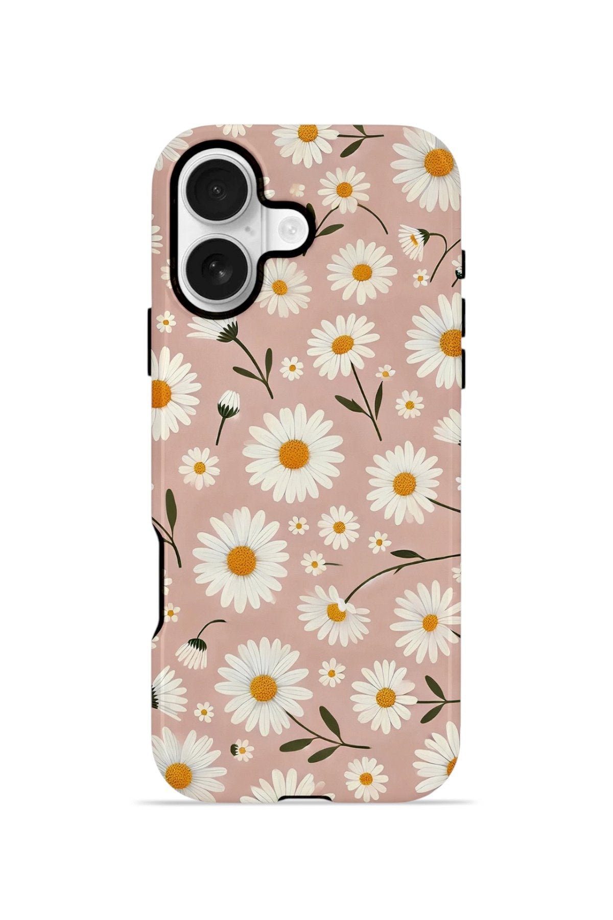 iPhone 16 Vorian Çift Katmanlı Kılıf Daisy Mocha Garden