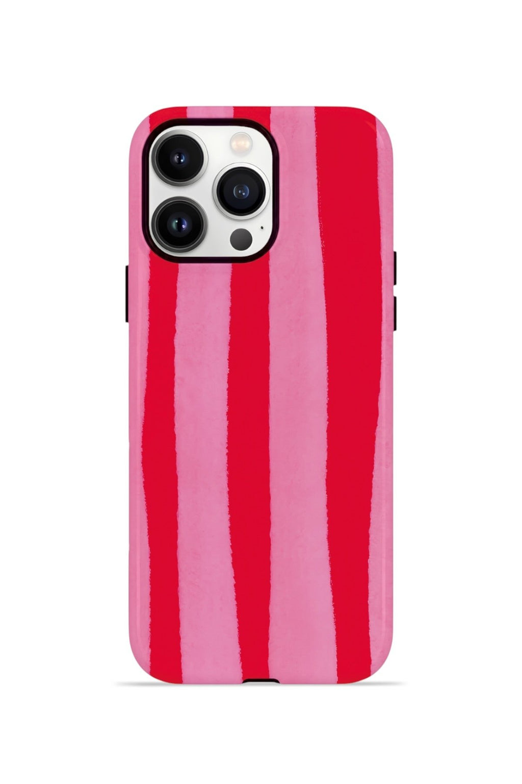 iPhone 14 Pro Vorian Çift Katmanlı MagSafe Kılıf Raspberry Bold Stripe