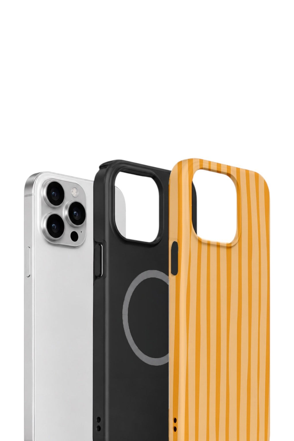 iPhone 15 Pro Vorian Çift Katmanlı MagSafe Kılıf Golden Hour Stripe