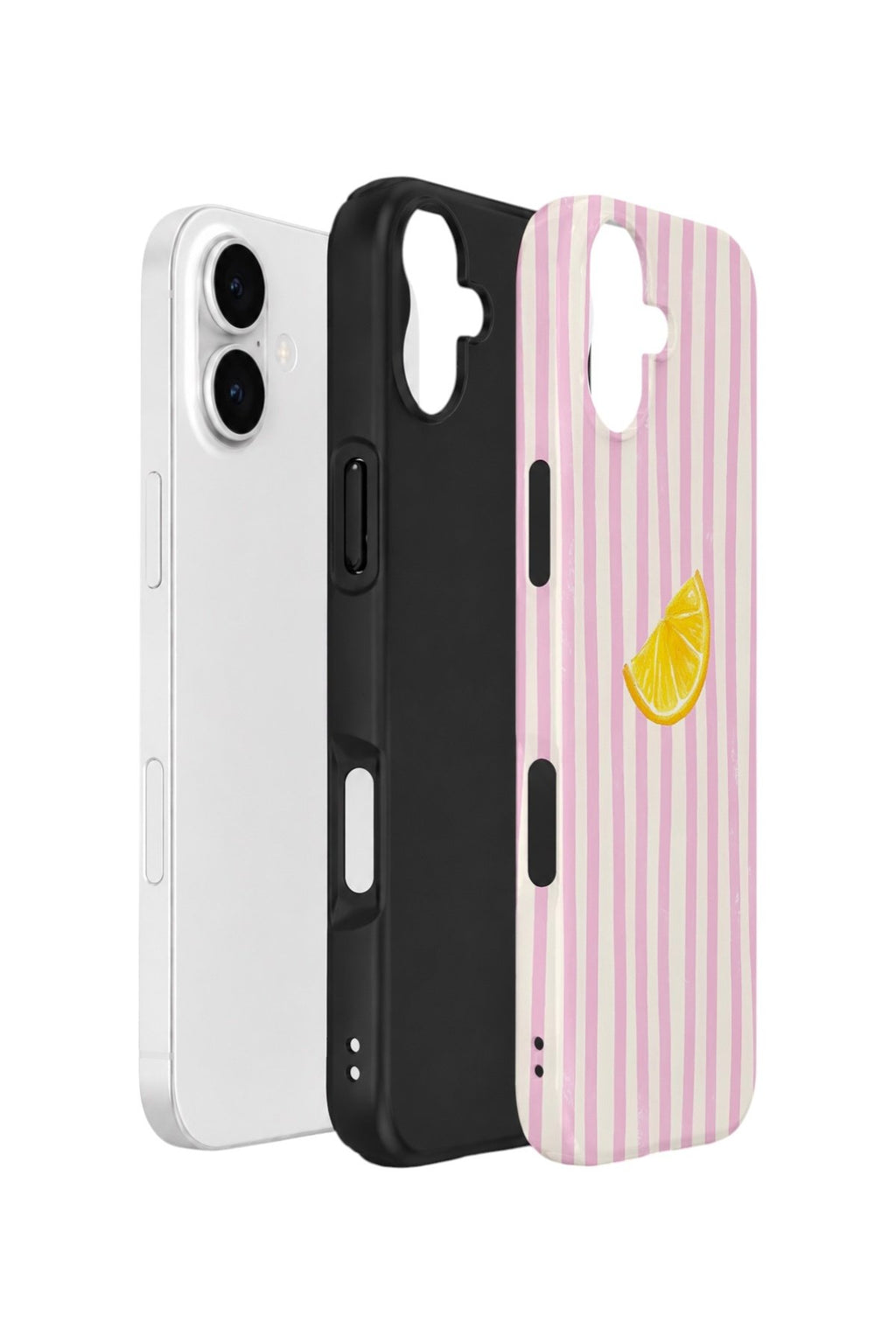 iPhone 16 Plus Vorian Çift Katmanlı Kılıf Pink Lemon Drop
