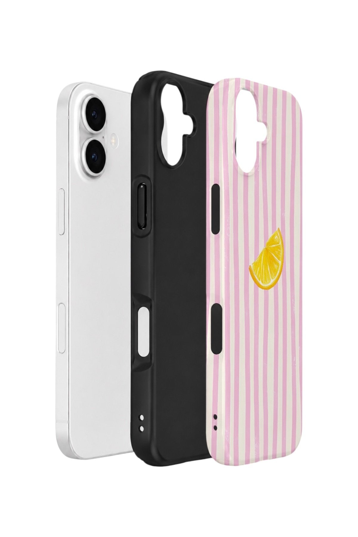 iPhone 16 Plus Vorian Çift Katmanlı Kılıf Pink Lemon Drop