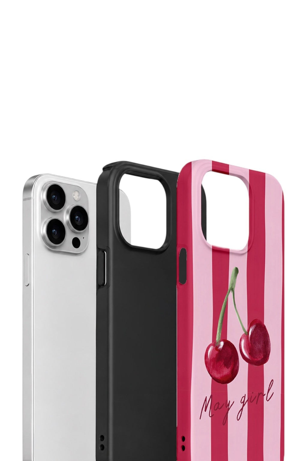iPhone 14 Pro Max Vorian Çift Katmanlı Kılıf Cherry Girl
