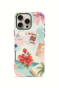 iPhone 16 Pro Vorian Çift Katmanlı MagSafe Kılıf Mediterranean Holiday Collage