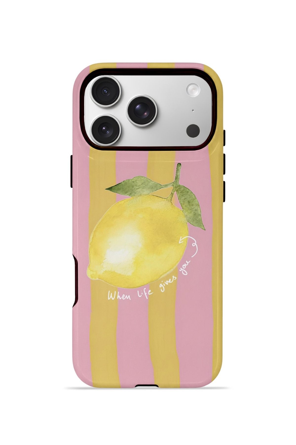 iPhone 17 Pro Vorian Çift Katmanlı Kılıf Pink Lemon Muse