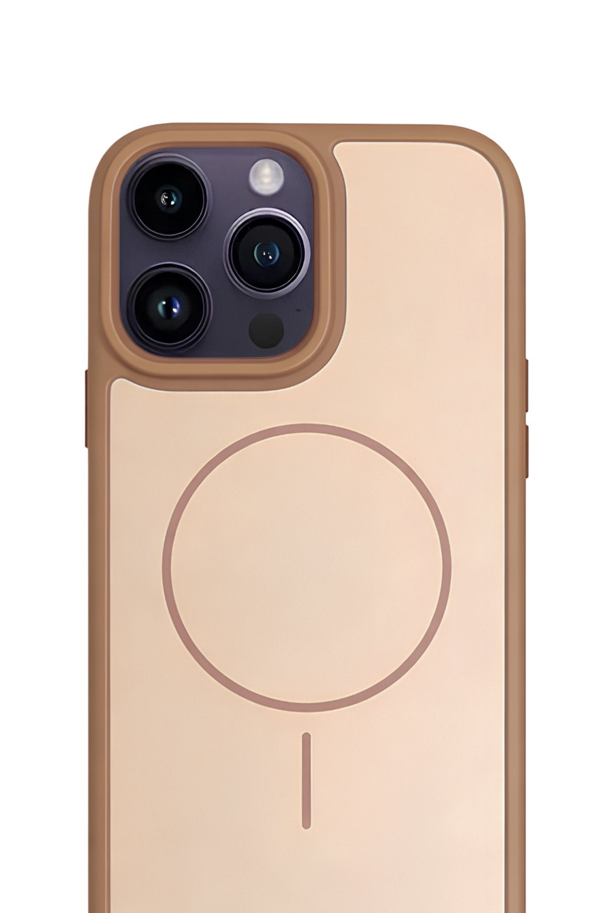 iPhone 16 Pro 6.3" Premium Soft Magsafe Silikon Kılıf Kahve
