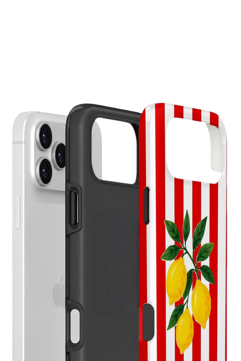 iPhone 17 Pro Vorian Çift Katmanlı Kılıf Lemon Parade Red