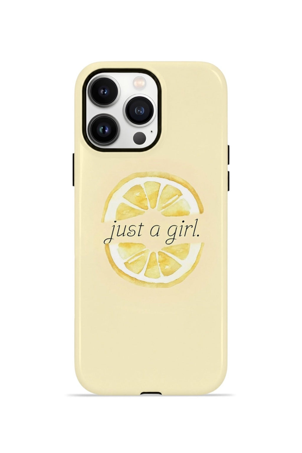 iPhone 14 Pro Max Vorian Çift Katmanlı Kılıf Just A Girl Lemon