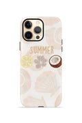 iPhone 12 Pro Vorian Çift Katmanlı Kılıf Coconut Summer Notes