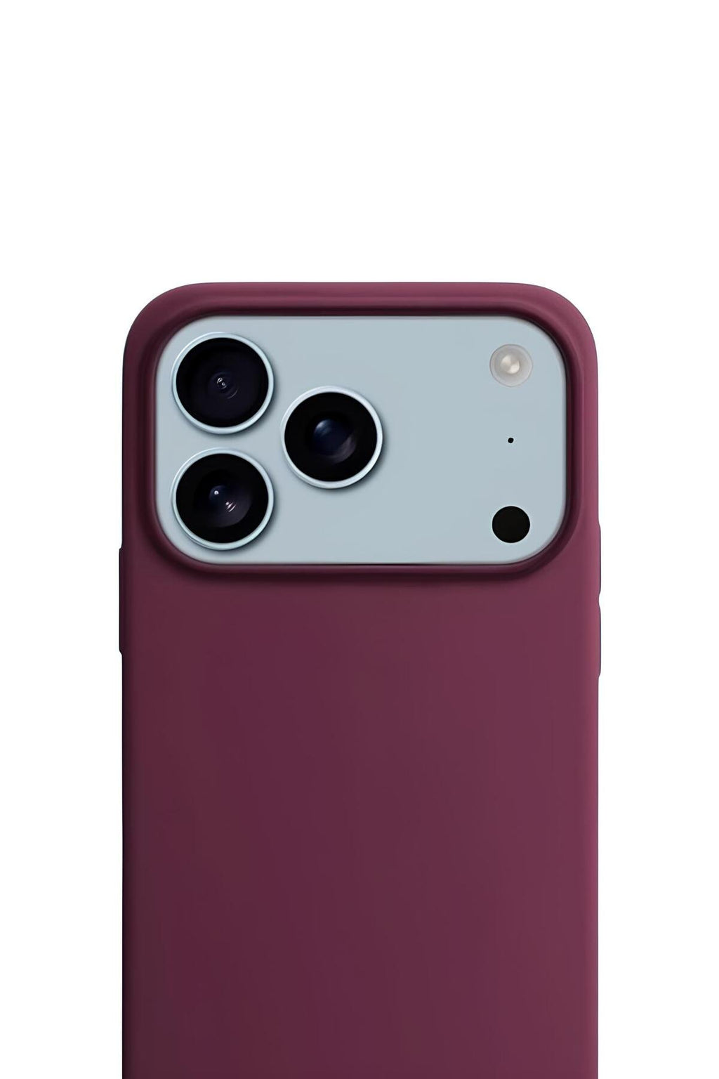 iPhone 17 Pro 6.3'' Soft Touch Lansman Silikon Kılıf Bordo