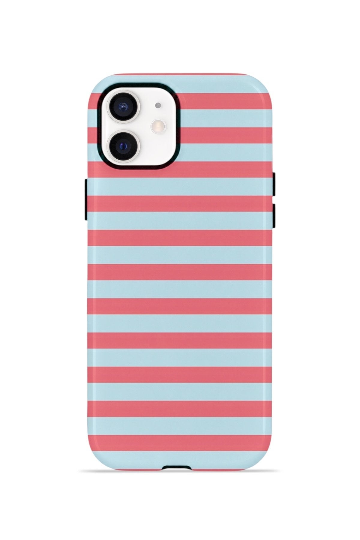 iPhone 12 Vorian Çift Katmanlı Kılıf Candy Horizon Stripe