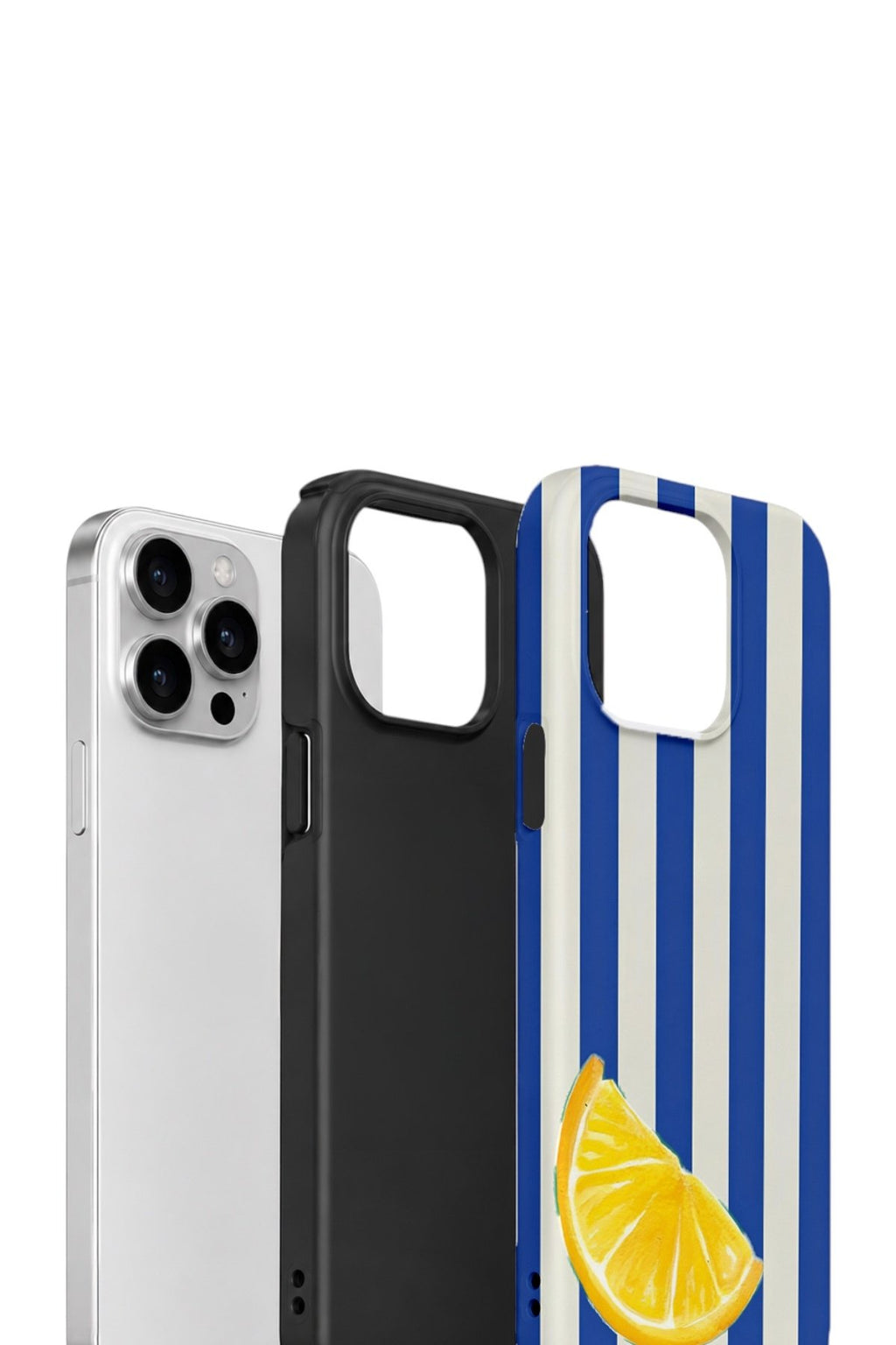 iPhone 15 Pro Vorian Çift Katmanlı Kılıf Lemon Coast Stripe
