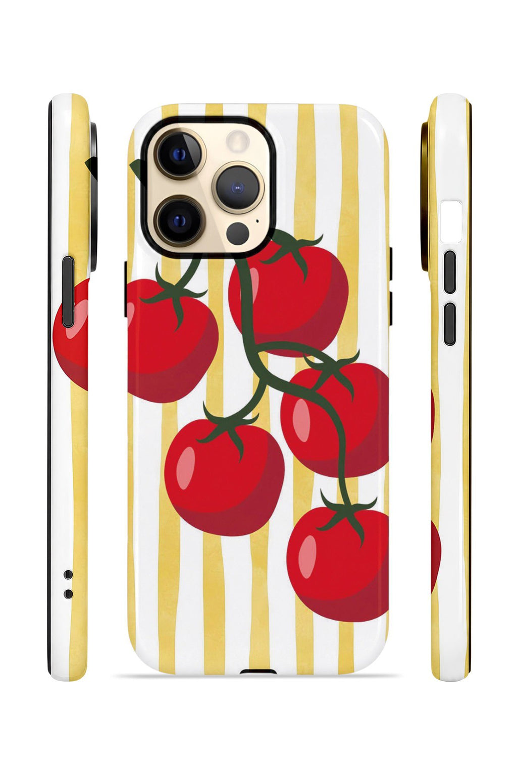 iPhone 13 Pro Max Vorian Çift Katmanlı Kılıf Tomato Market Stripe