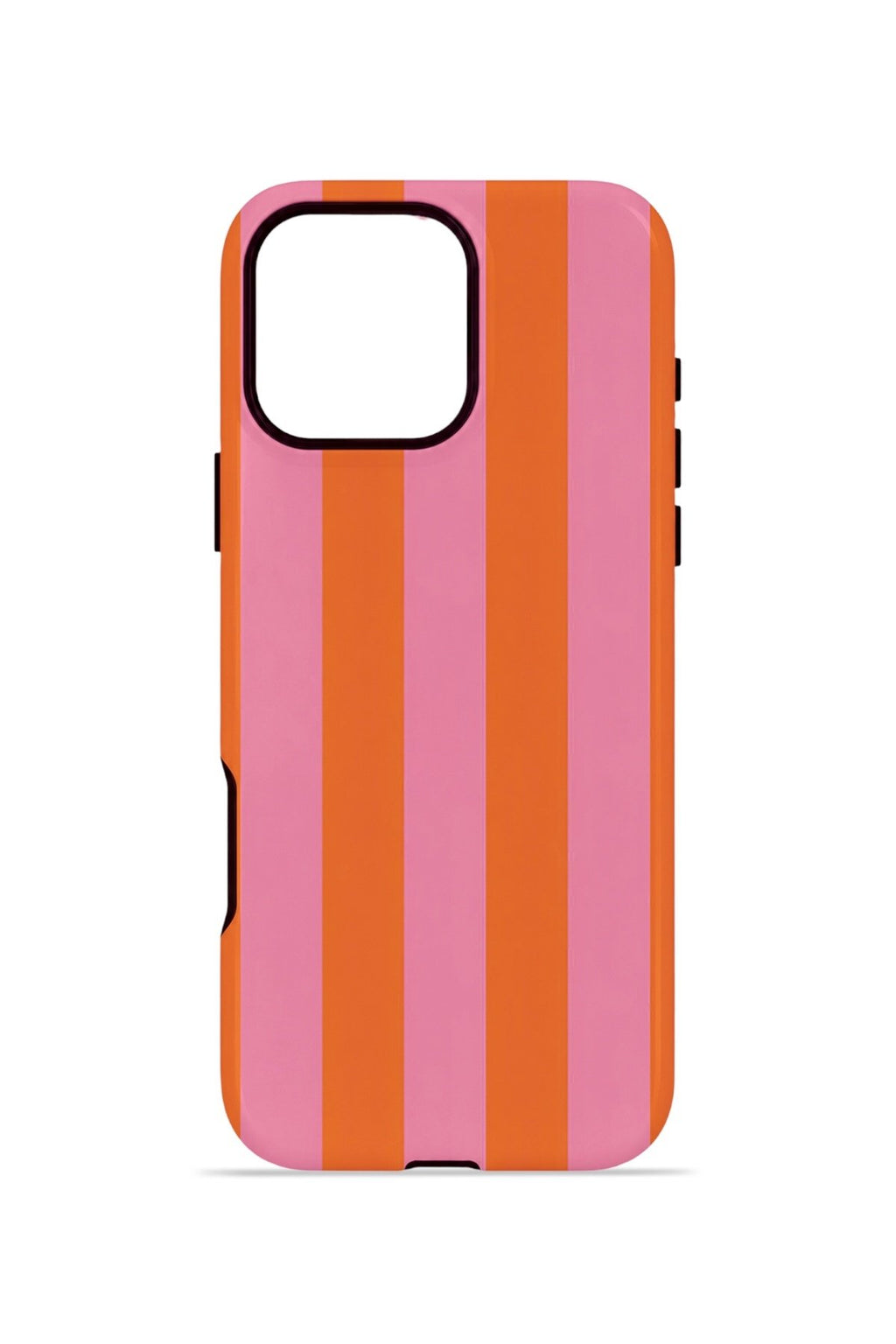 iPhone 16 Pro Max Vorian Çift Katmanlı MagSafe Kılıf Tangerine Rose Stripe