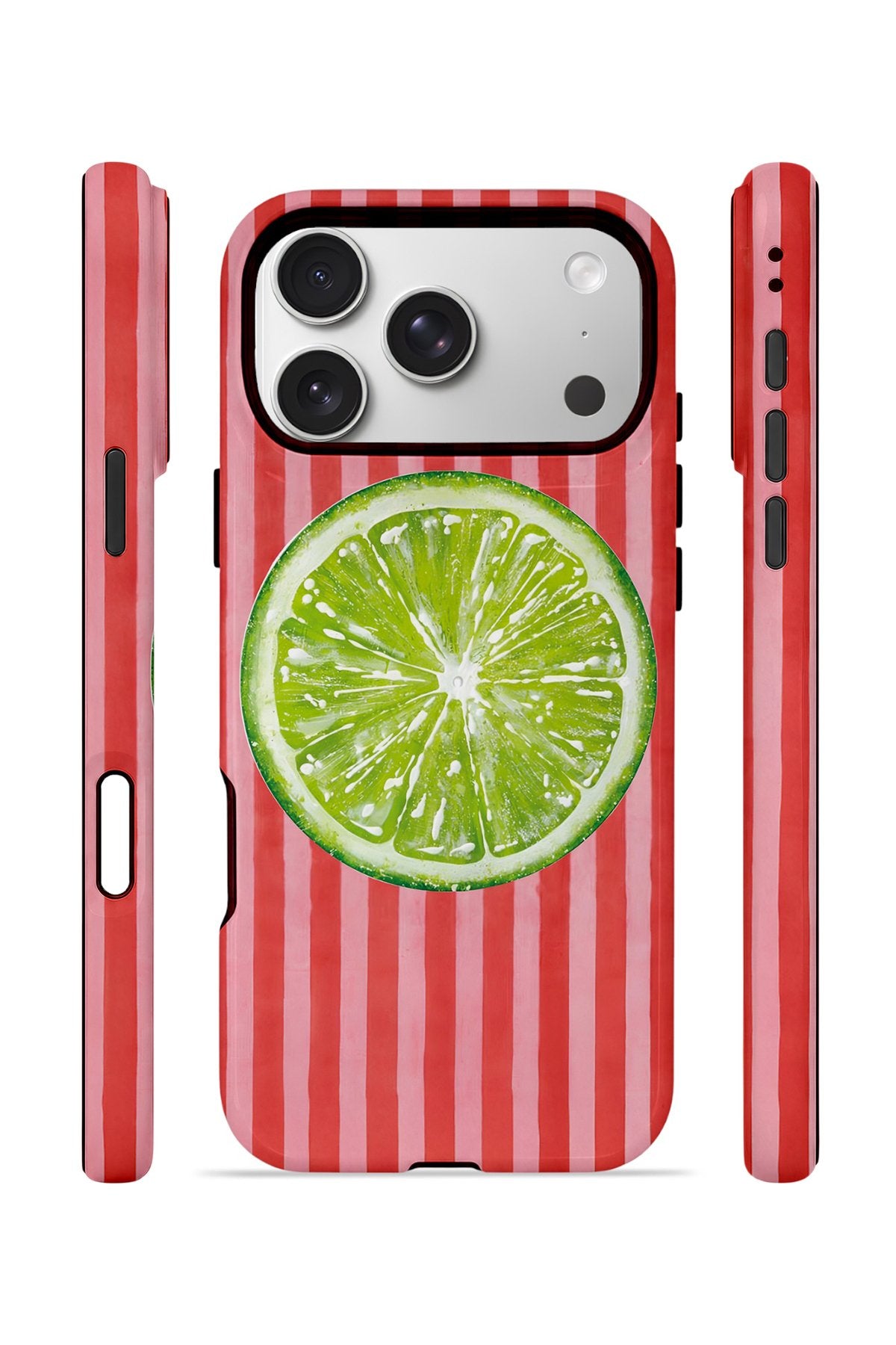iPhone 17 Pro Vorian Çift Katmanlı MagSafe Kılıf Lime Slice Pop