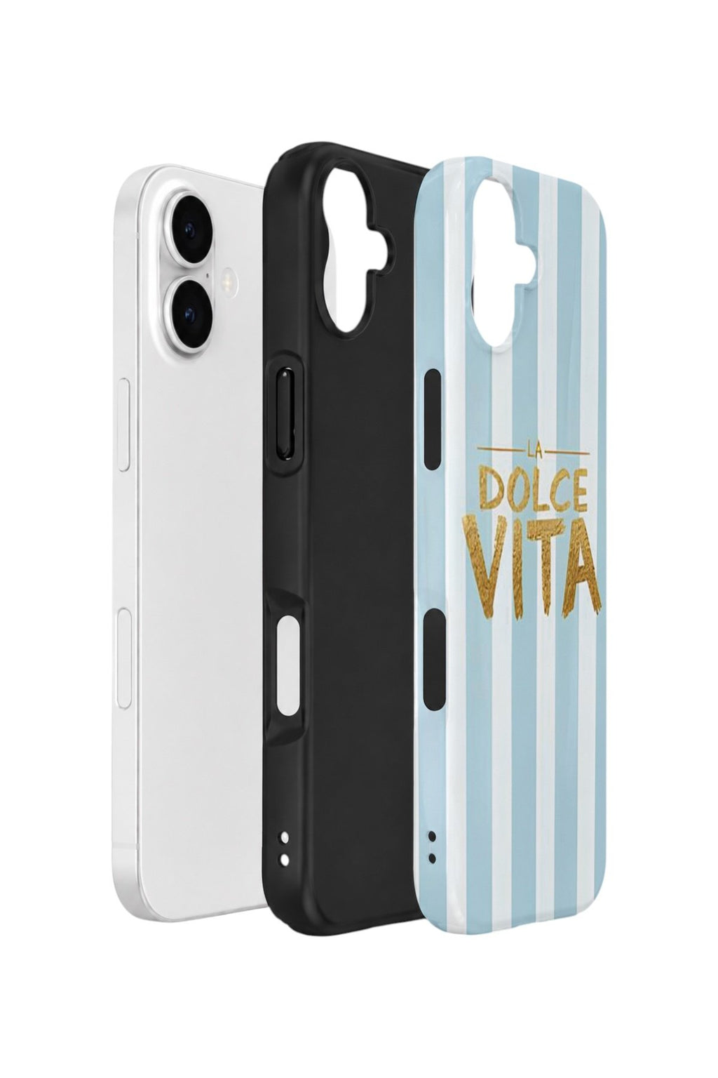 iPhone 16 Vorian Çift Katmanlı Kılıf La Dolce Vita Blue
