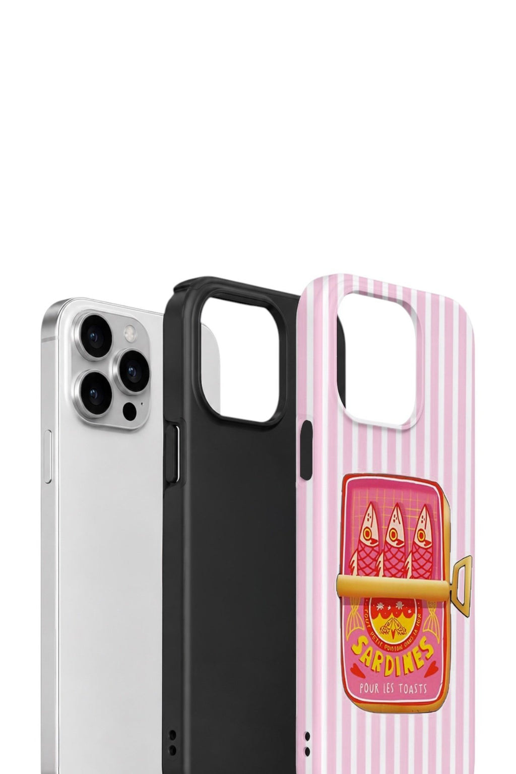 iPhone 15 Pro Vorian Çift Katmanlı Kılıf Sardine Club Pink