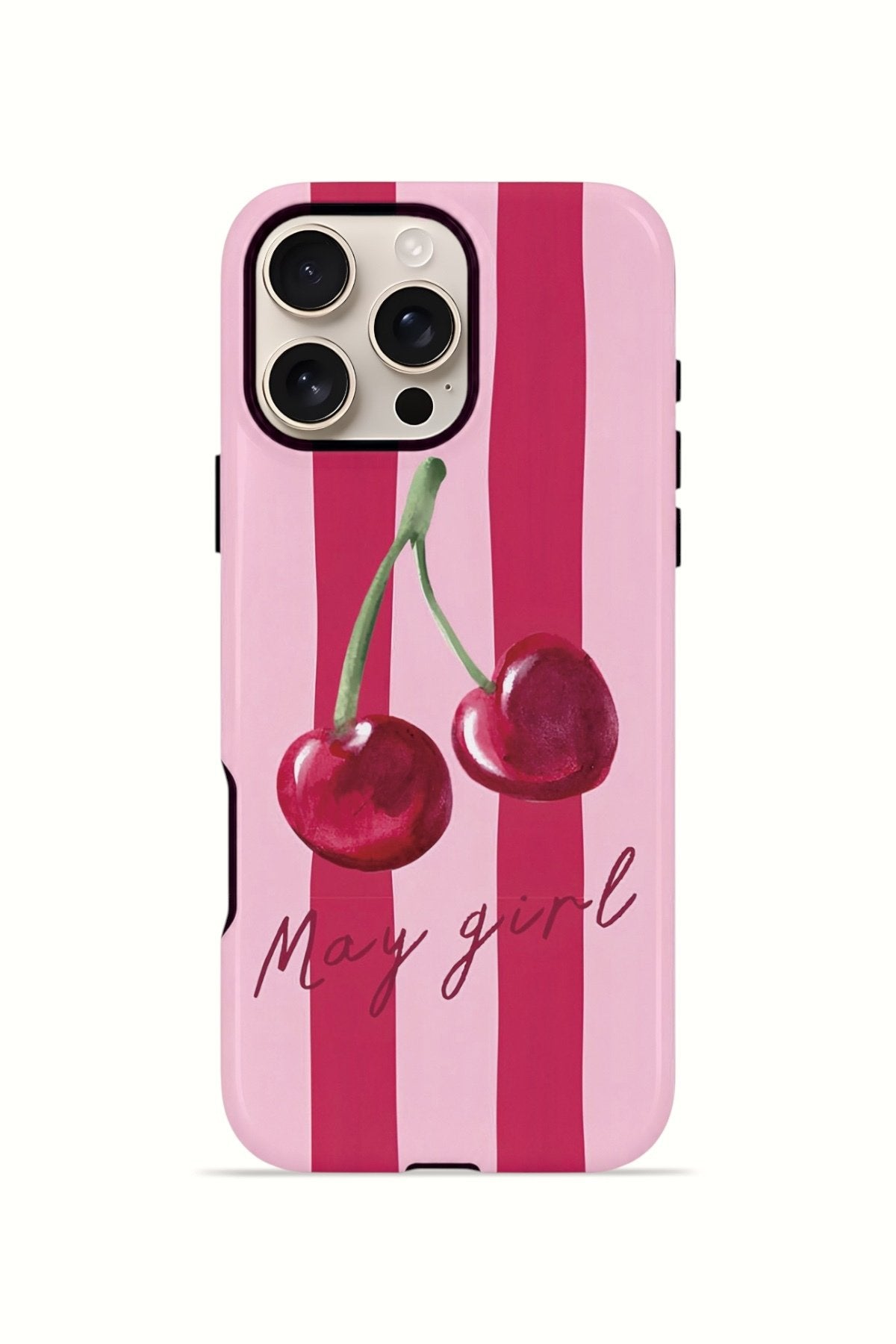 iPhone 16 Pro Vorian Çift Katmanlı MagSafe Kılıf Cherry Girl