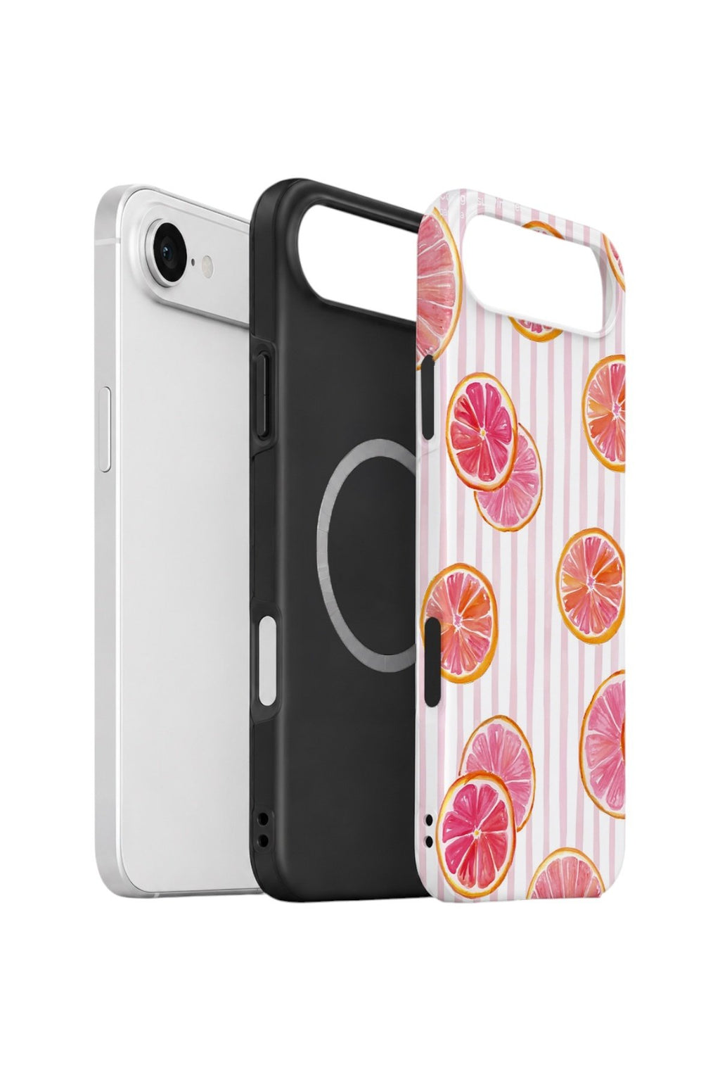 iPhone 17 Air Vorian Çift Katmanlı MagSafe Kılıf Pink Grapefruit Garden