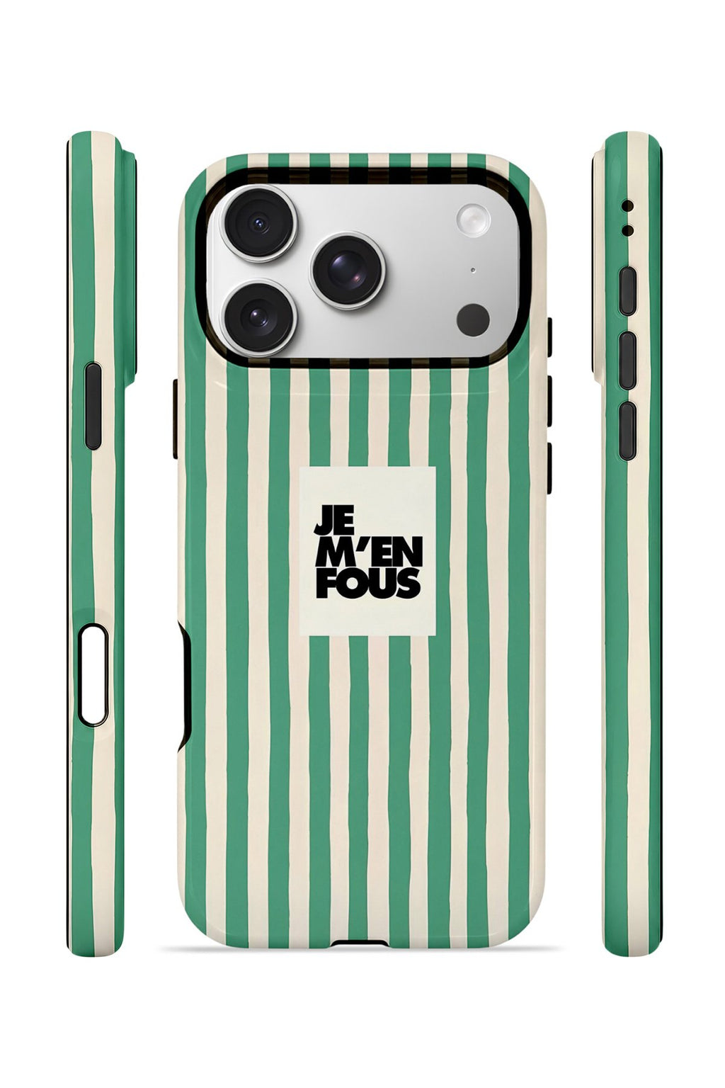 iPhone 17 Pro Vorian Çift Katmanlı Kılıf Je M En Fous Green