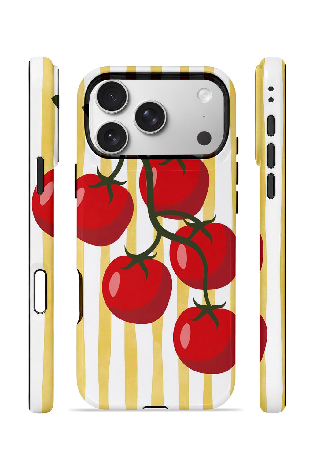 iPhone 17 Pro Vorian Çift Katmanlı Kılıf Tomato Market Stripe