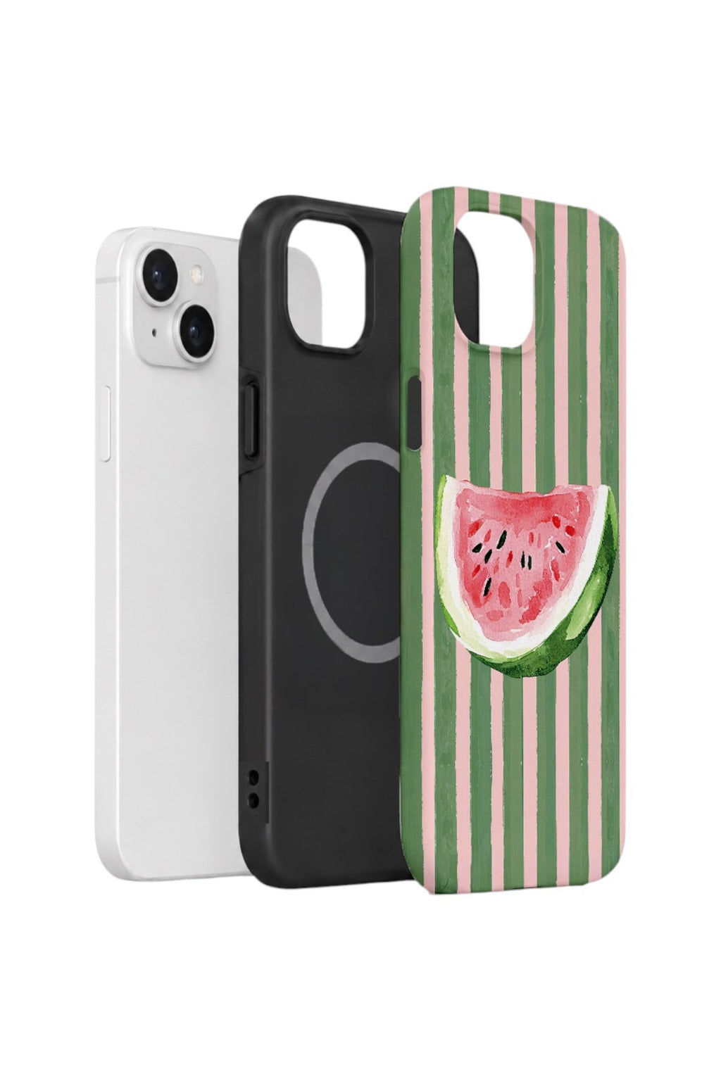 iPhone 15 Plus Vorian Çift Katmanlı MagSafe Kılıf Watermelon Postcard