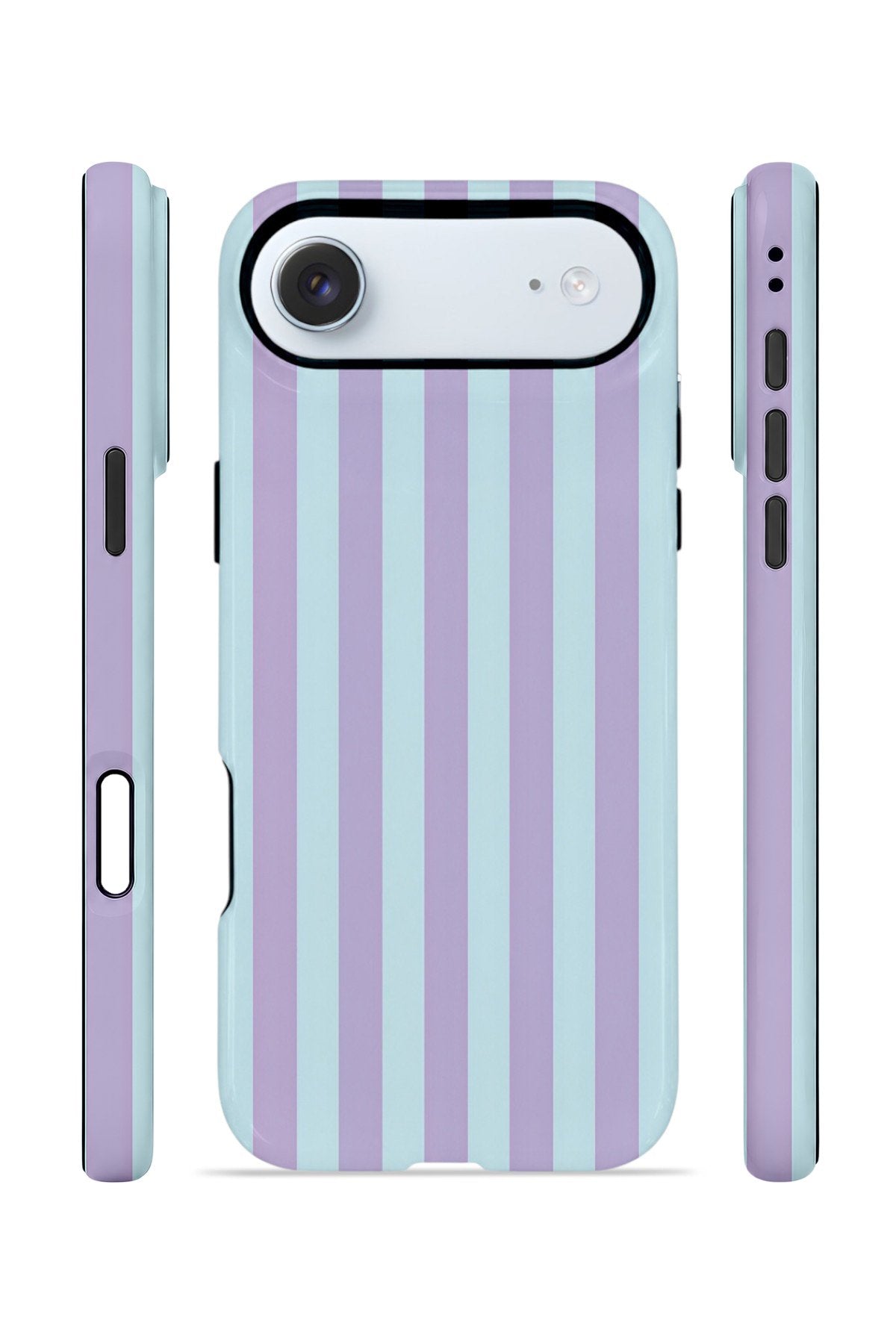 iPhone 17 Air Vorian Çift Katmanlı MagSafe Kılıf Lilac Riviera Stripe