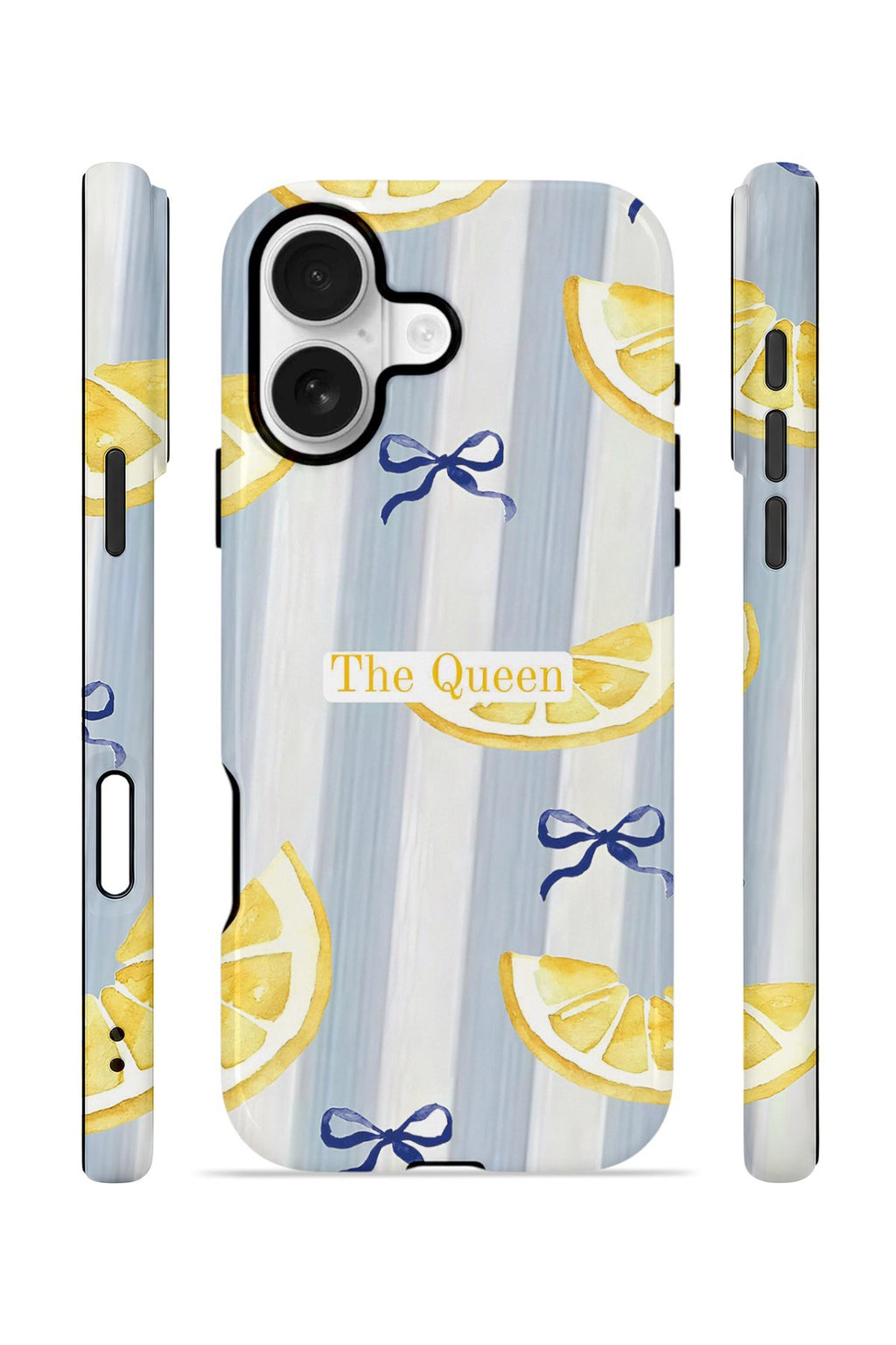 iPhone 16 Plus Vorian Çift Katmanlı Kılıf Queen Lemon Bow
