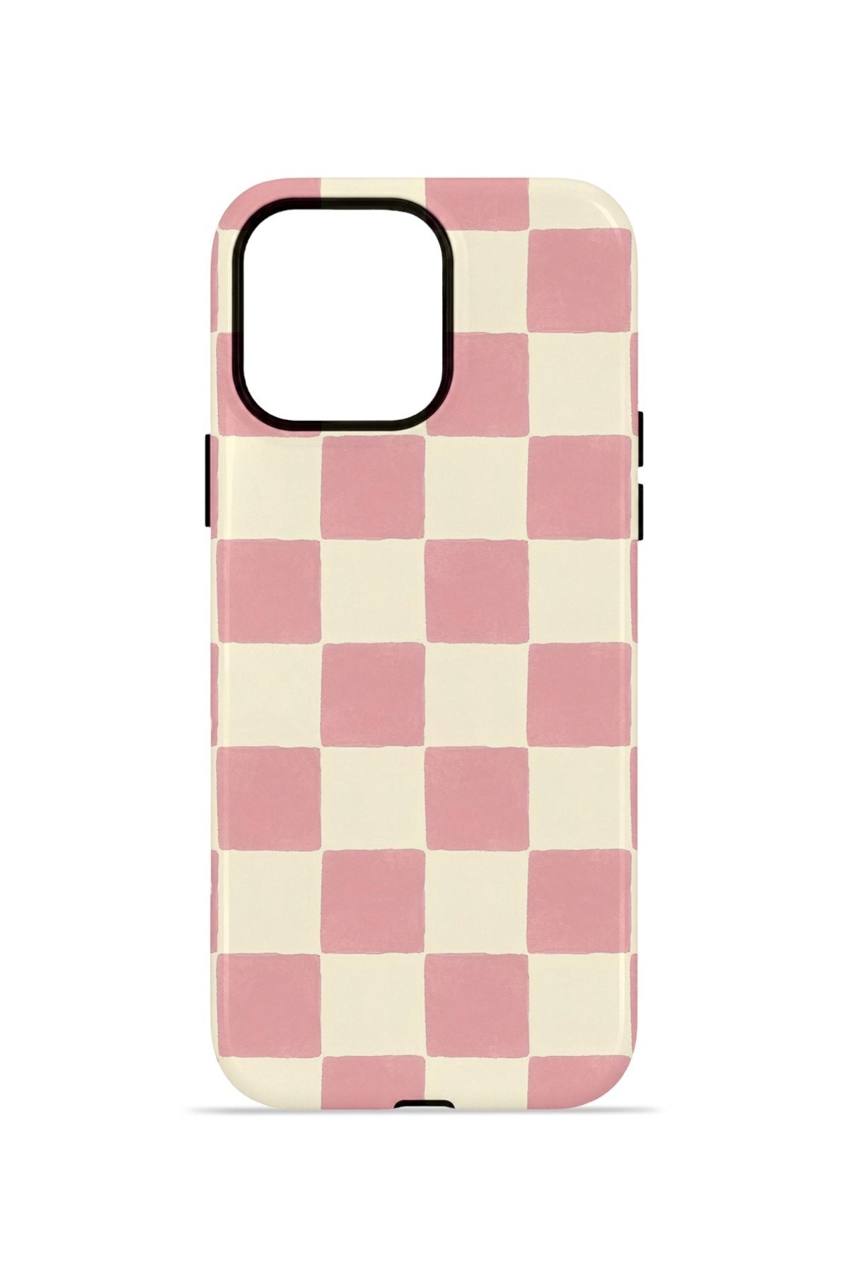 iPhone 14 Pro Vorian Çift Katmanlı MagSafe Kılıf Blush Checker