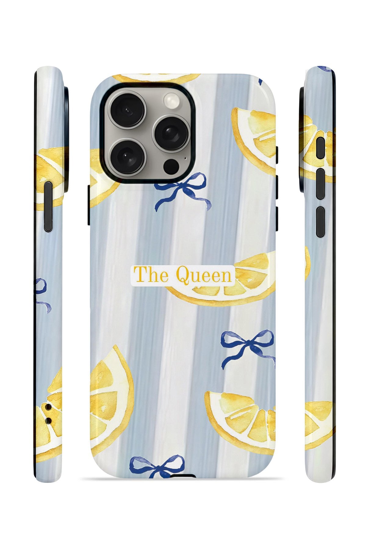 iPhone 15 Pro Max Vorian Çift Katmanlı Kılıf Queen Lemon Bow