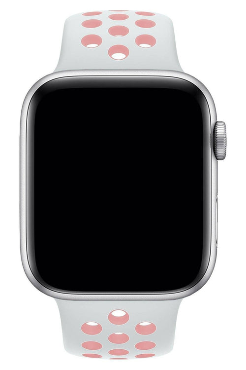 Apple Watch Series Fileli Kordon Beyaz-Pembe