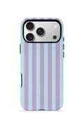 iPhone 17 Pro Vorian Çift Katmanlı MagSafe Kılıf Lilac Riviera Stripe
