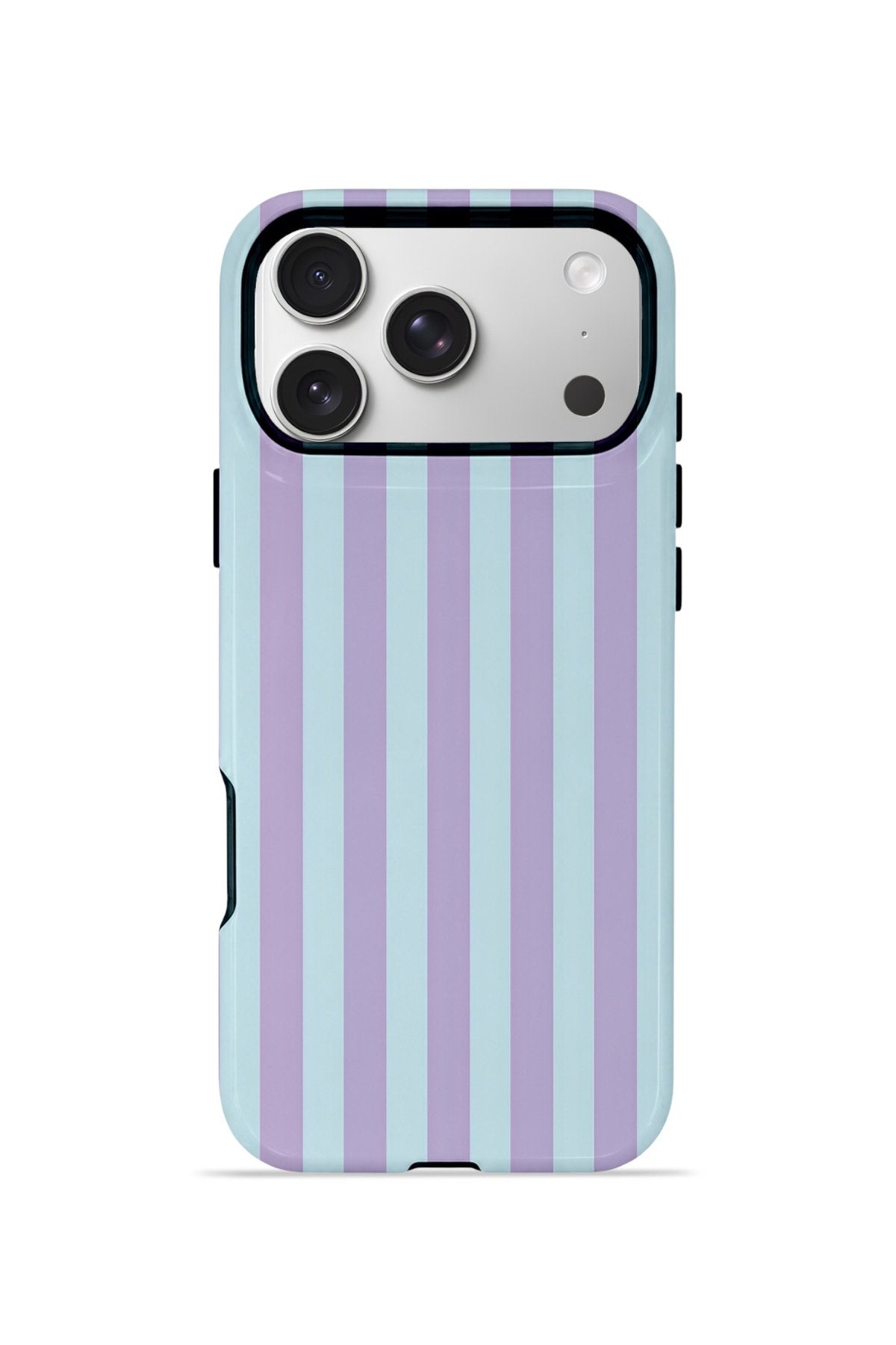 iPhone 17 Pro Vorian Çift Katmanlı MagSafe Kılıf Lilac Riviera Stripe