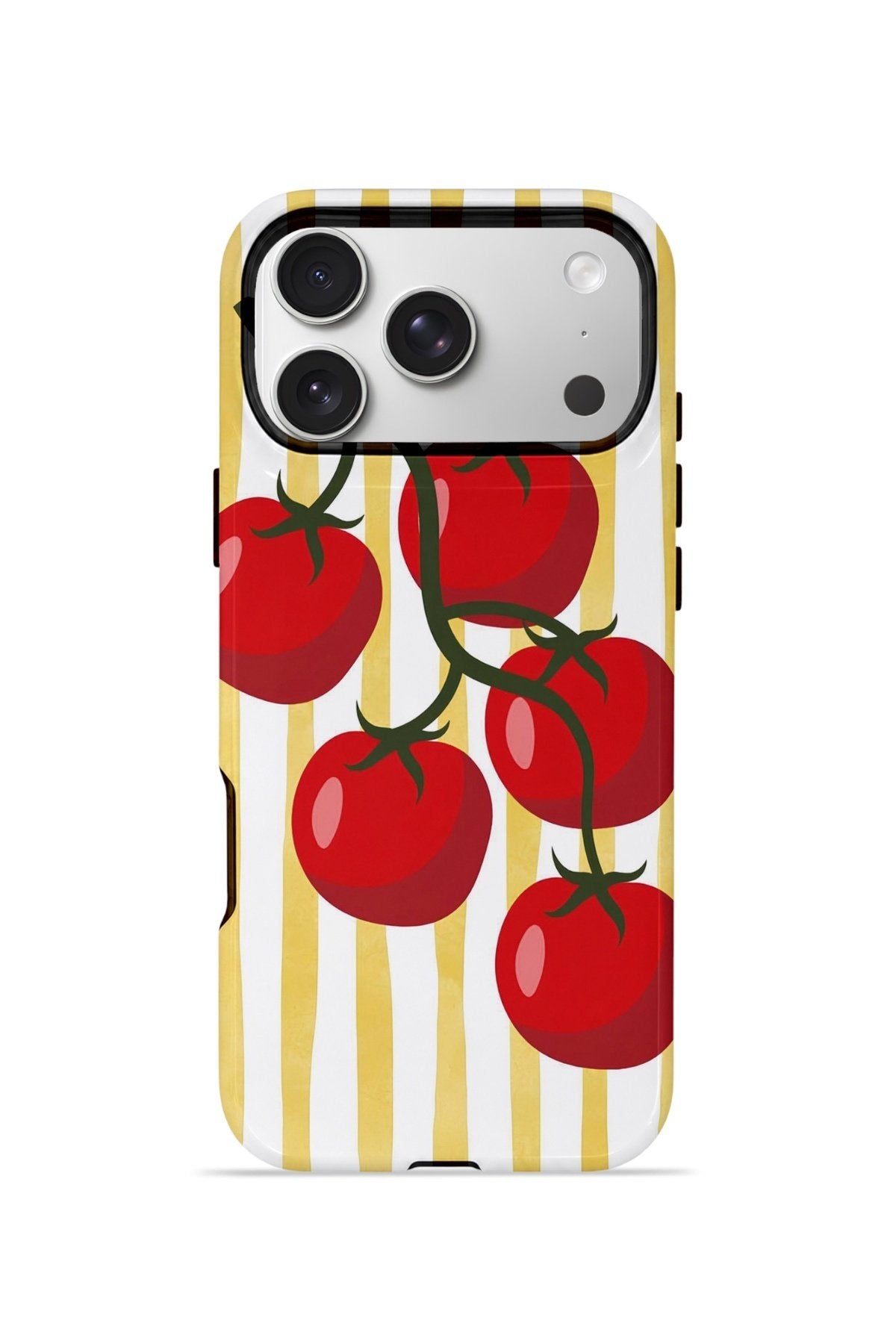 iPhone 17 Pro Vorian Çift Katmanlı Kılıf Tomato Market Stripe